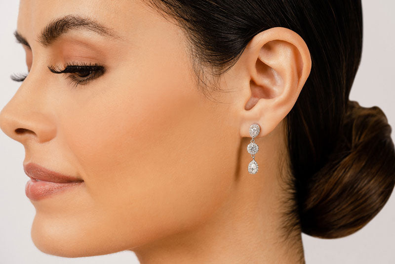 Dahlia Diamond Earrings - Lifestyle 2