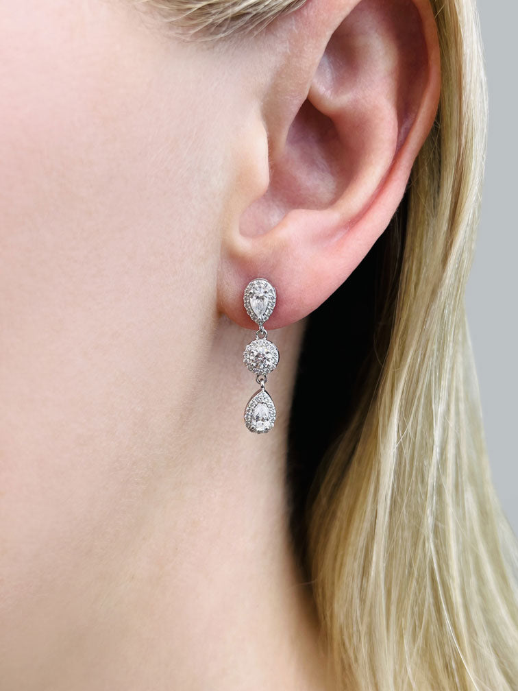 Dahlia Diamond Earrings - Lifestyle 1