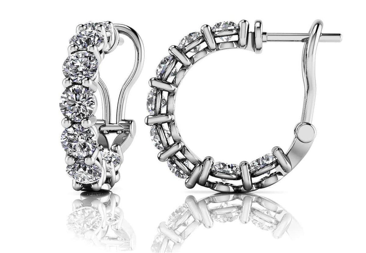 Siena Diamond Earrings - White Gold