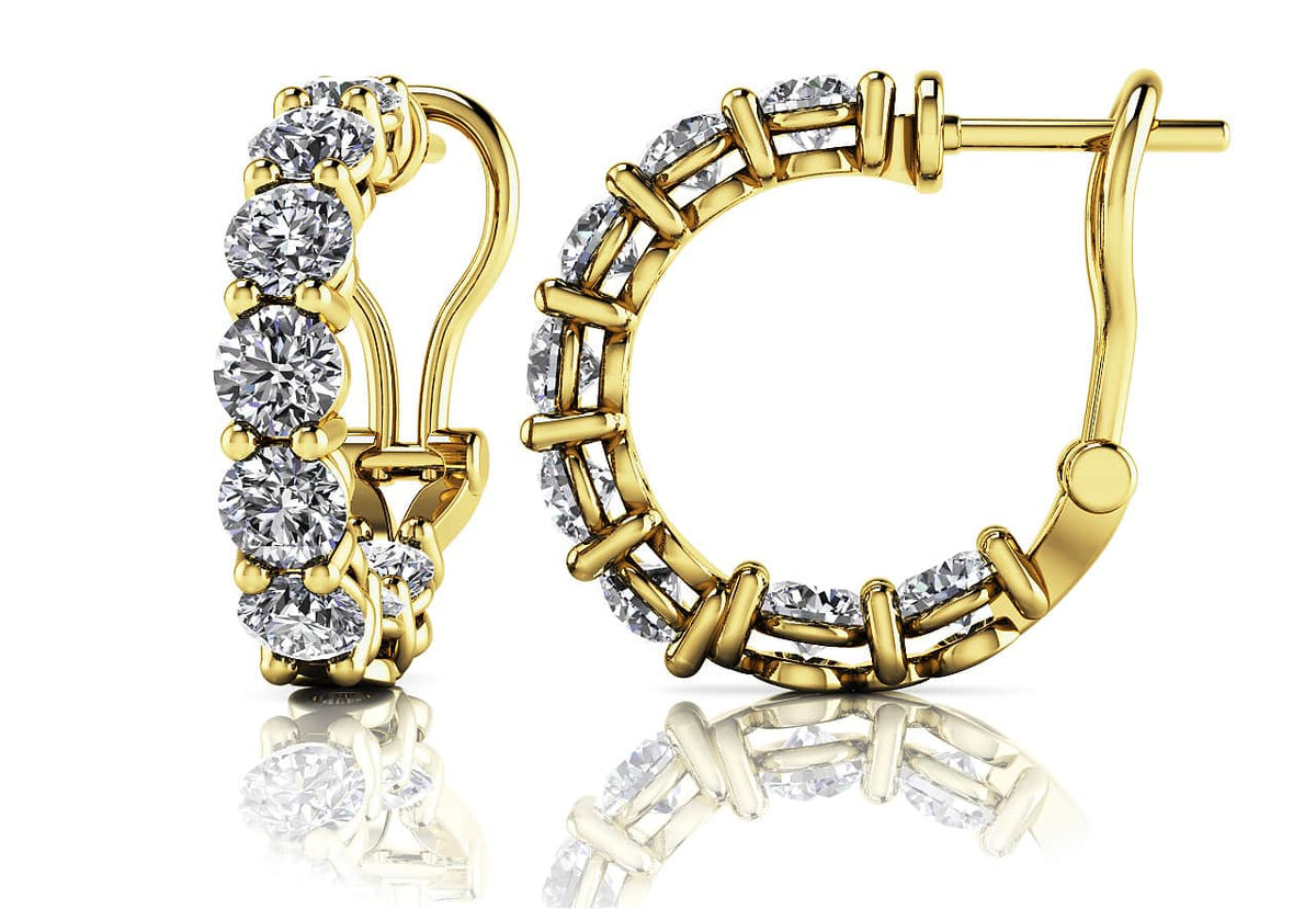 Siena Diamond Earrings - Yellow Gold