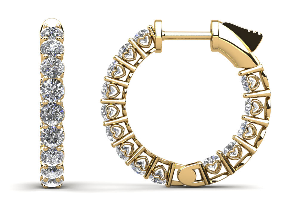 Nina Diamond Earrings - Yellow Gold
