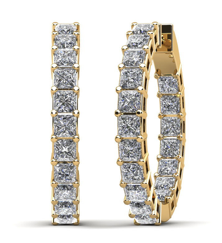 Aria Diamond Earrings - Yellow Gold