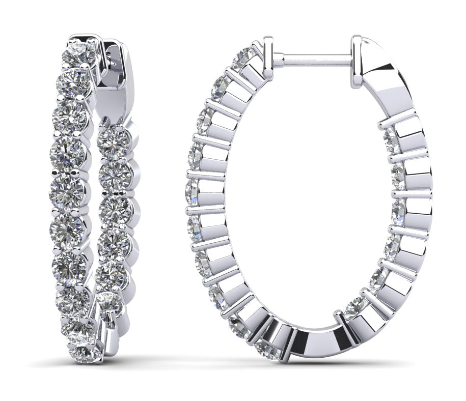 Kaia Diamond Earrings - White Gold