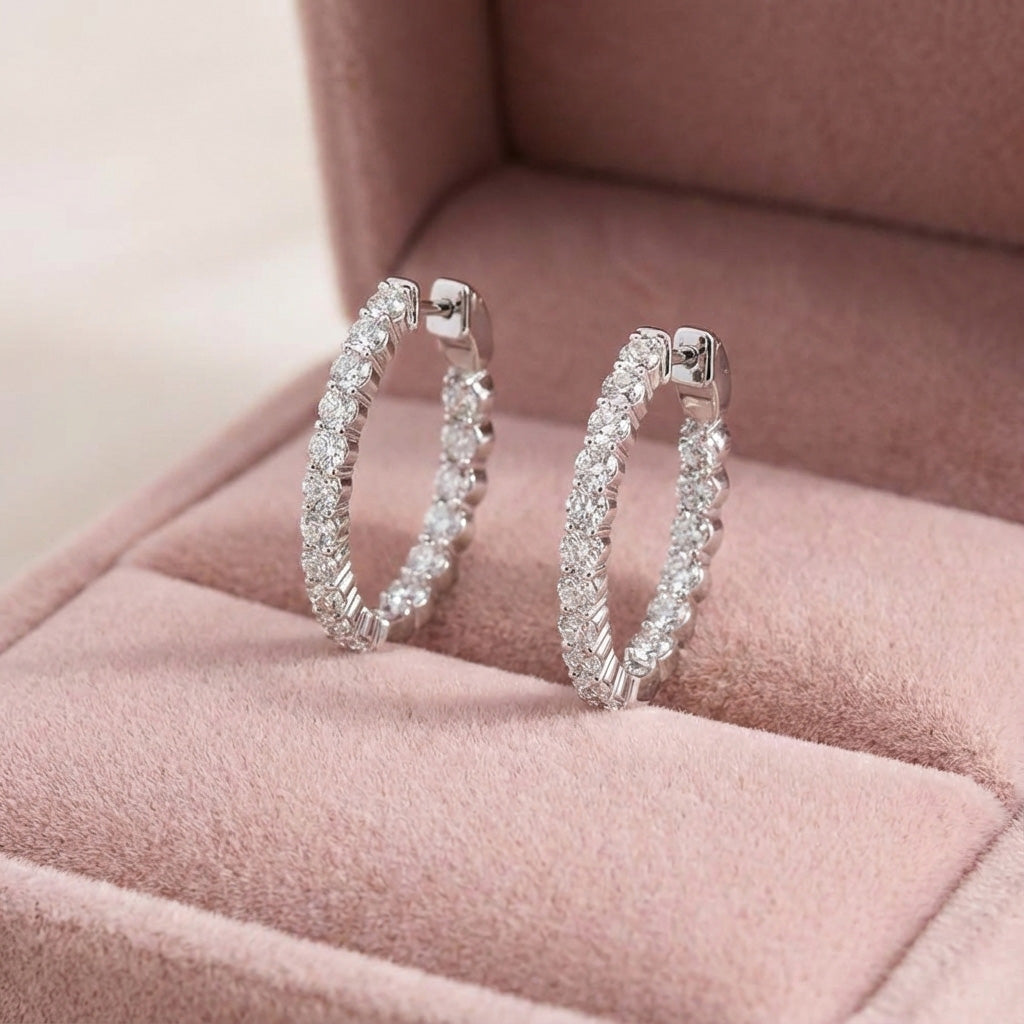 Kaia Diamond Earrings - Lifestyle 1