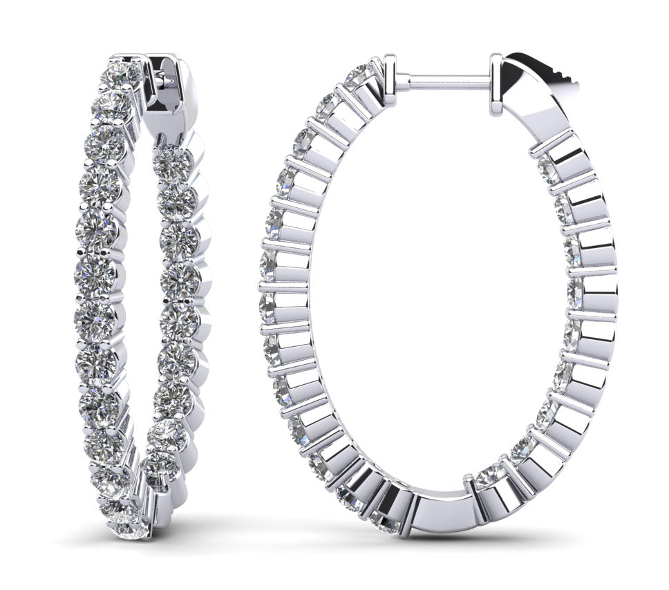 Amara Diamond Earrings - White Gold
