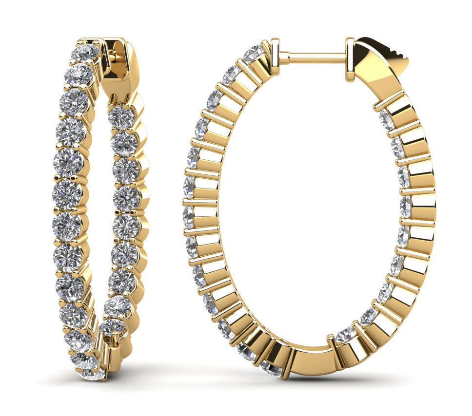 Amara Diamond Earrings - Yellow Gold