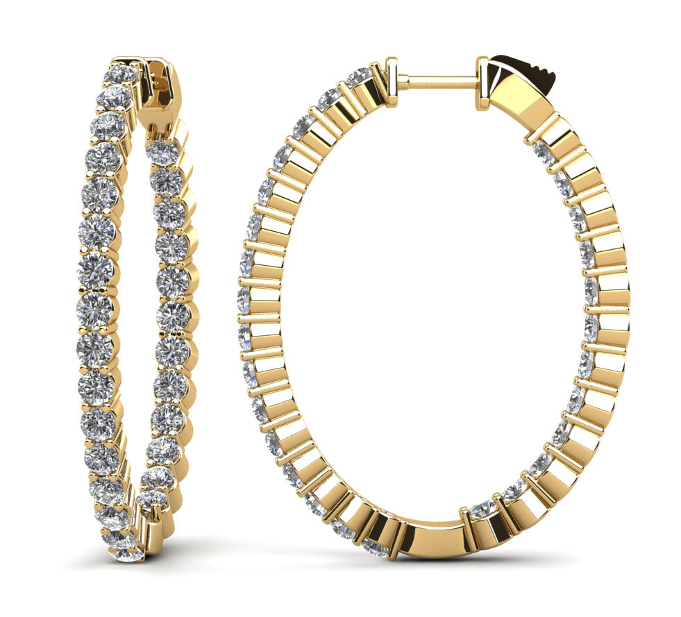 Elara Diamond Earrings - Yellow Gold