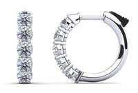 Luna Diamond Earrings - White Gold