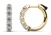 Luna Diamond Earrings - Yellow Gold