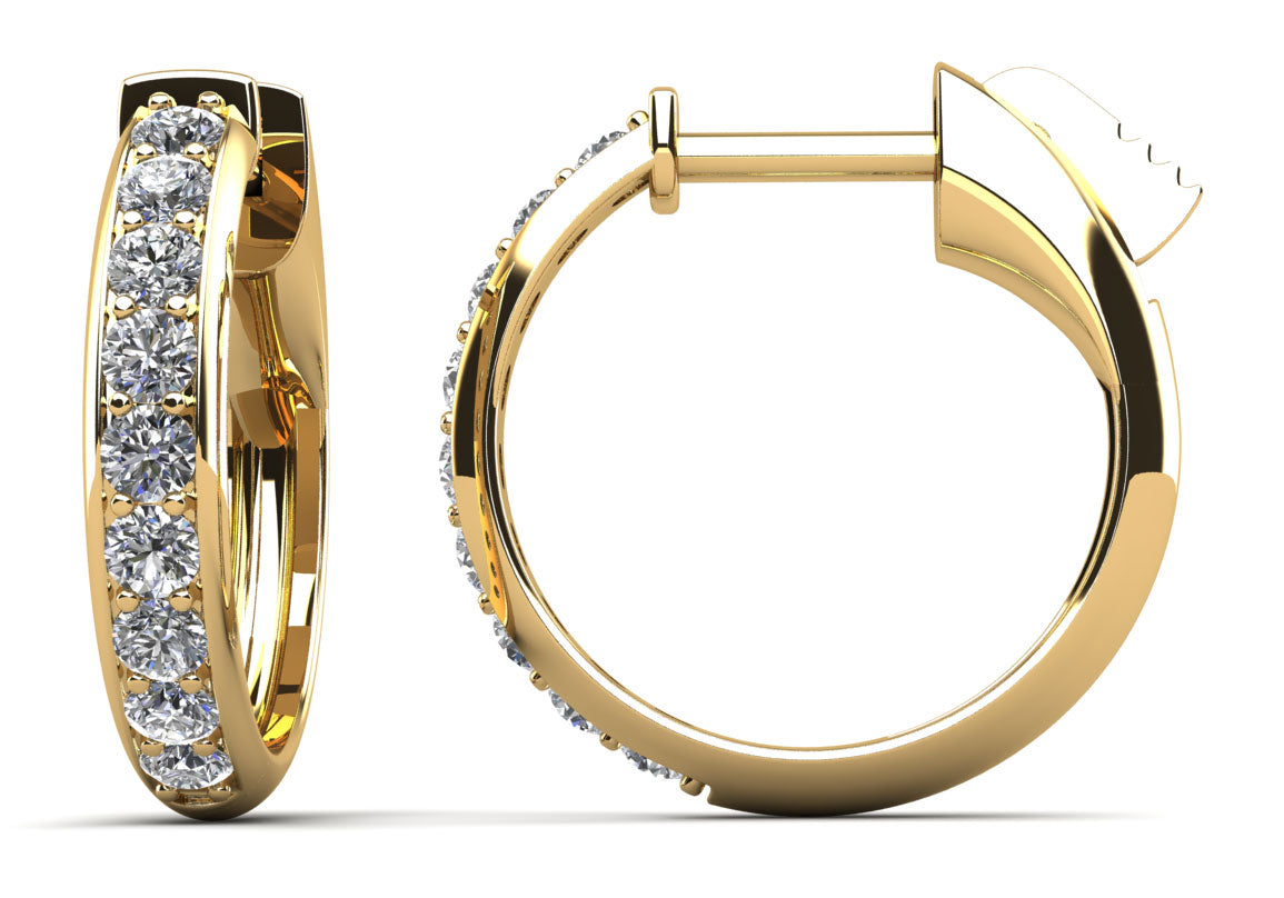 Amara Diamond Earrings - Yellow Gold