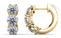 Lyra Diamond Earrings - Yellow Gold