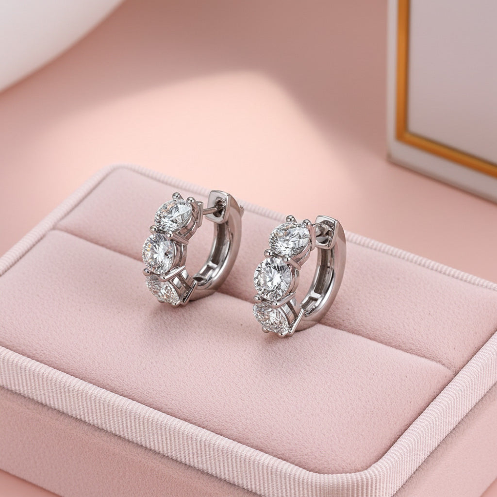 Lyra Diamond Earrings - Lifestyle 1