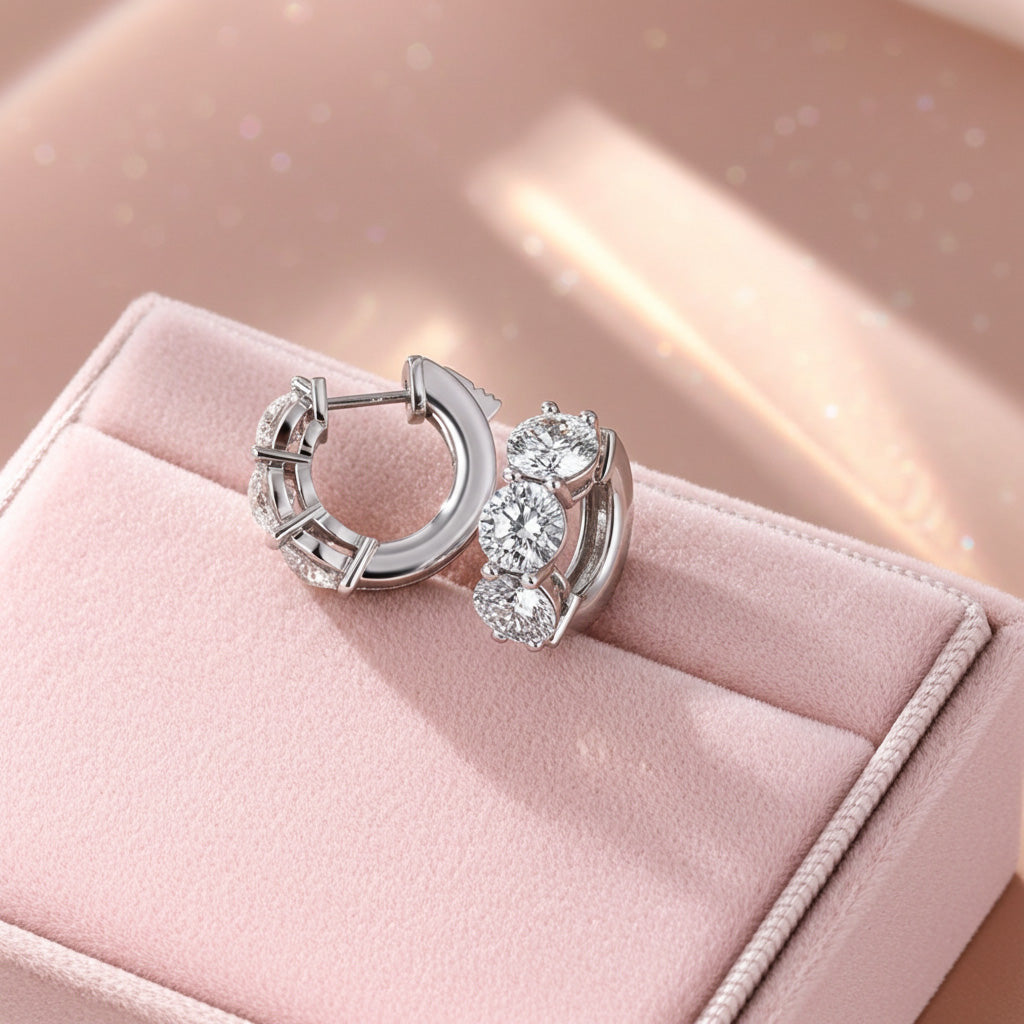 Lyra Diamond Earrings - Lifestyle 2