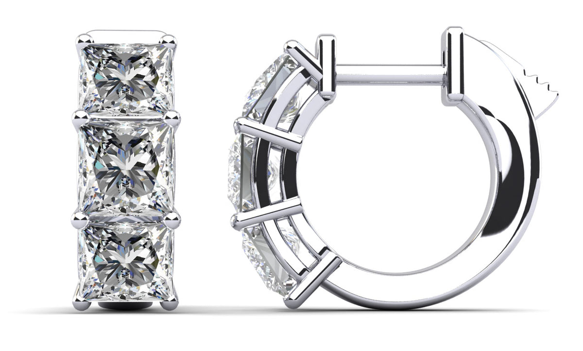 Zara Diamond Earrings - White Gold