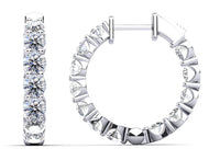 Lyra Diamond Earrings - White Gold