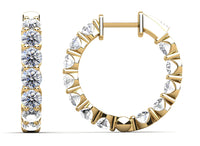 Lyra Diamond Earrings - Yellow Gold