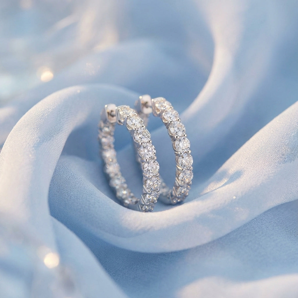 Lyra Diamond Earrings - Lifestyle 1