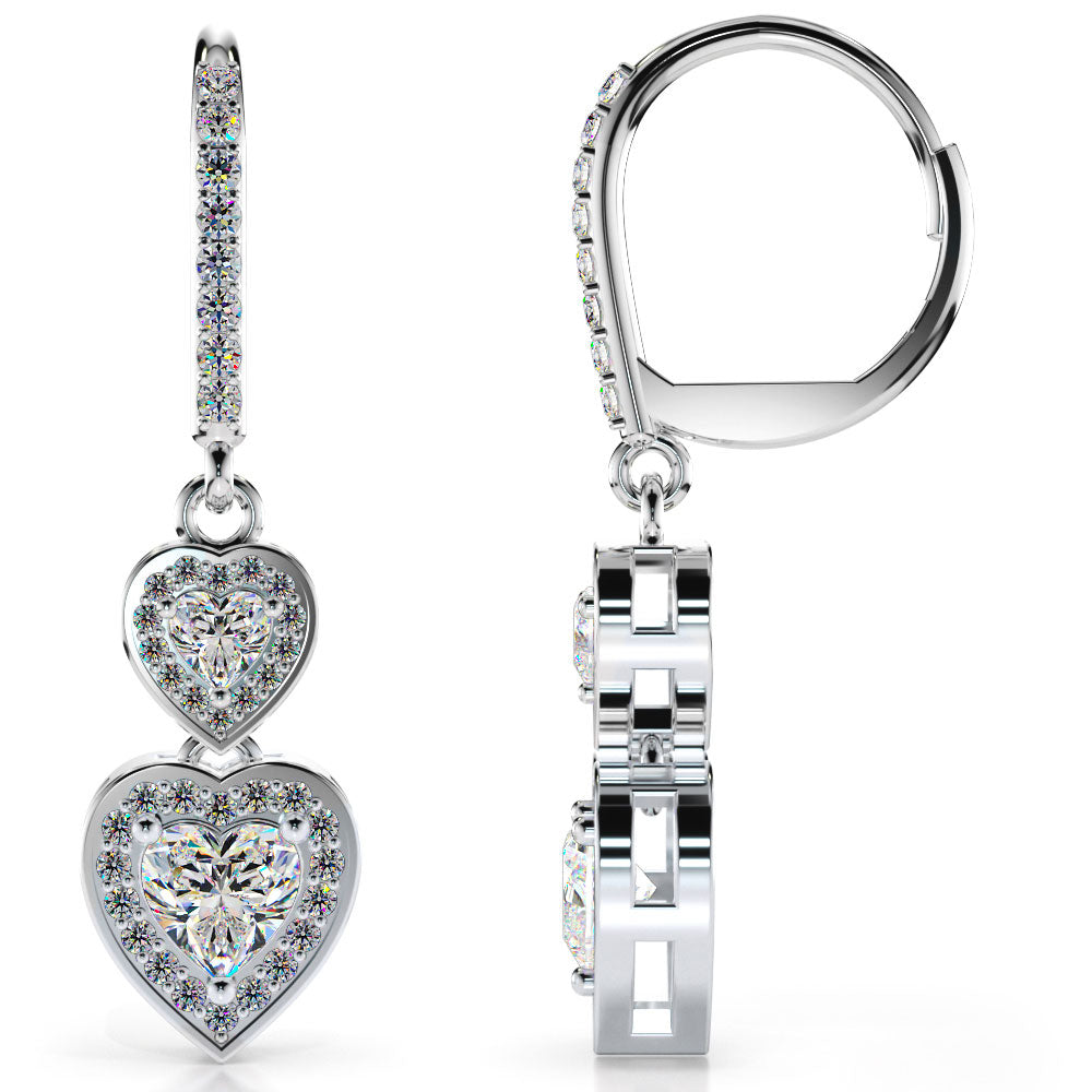 Rhea Diamond Earrings - White Gold