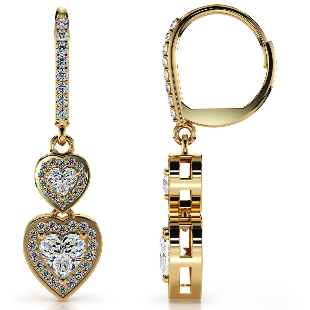 Rhea Diamond Earrings - Yellow Gold