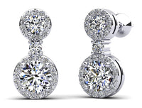 Amara Diamond Earrings - White Gold