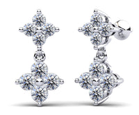 Freya Diamond Earrings - White Gold