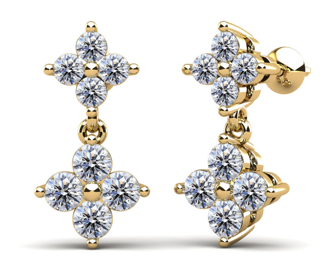 Freya Diamond Earrings - Yellow Gold