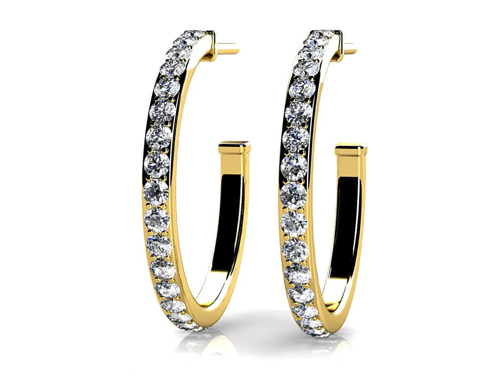 Rhea Diamond Earrings - Yellow Gold