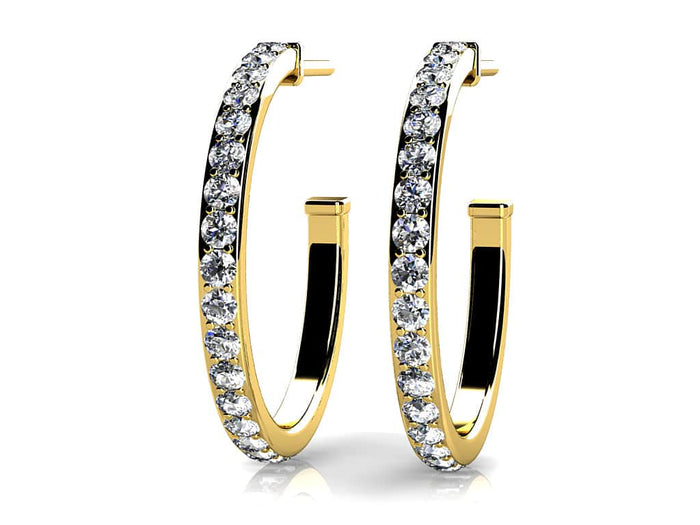 Tala Hoop Earrings - Yellow Gold