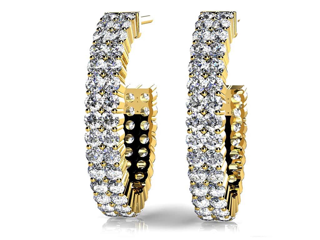 Nina Diamond Earrings - Yellow Gold