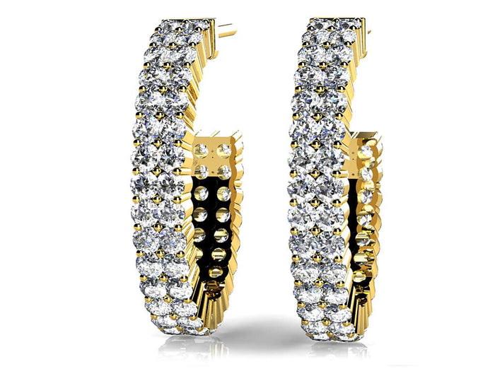 Yael Hoop Earrings - Yellow Gold