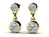 Mira Diamond Earrings - Yellow Gold