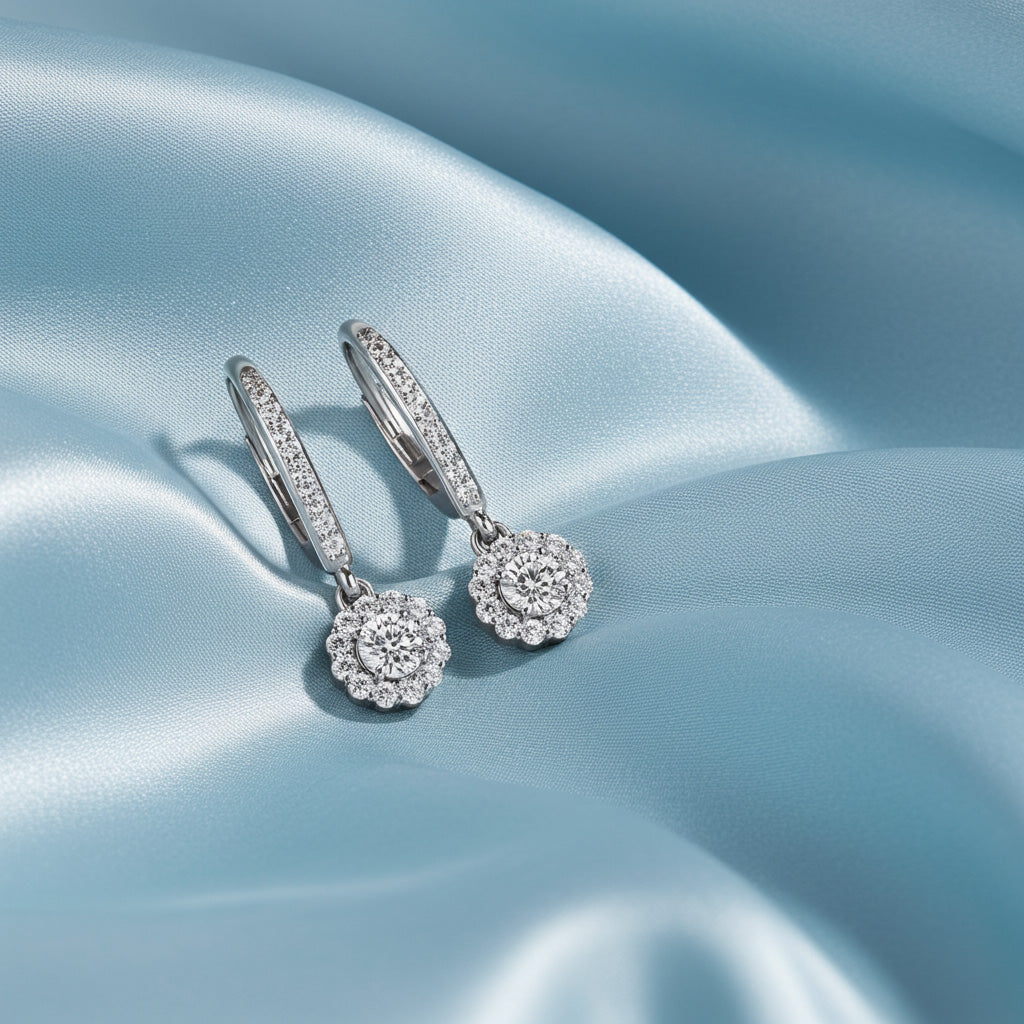 Kaia Diamond Earrings - Lifestyle 1