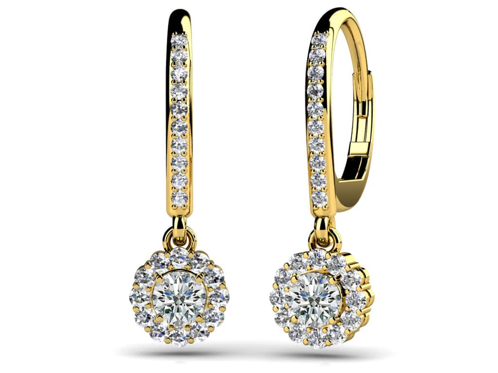 Kaia Diamond Earrings - Yellow Gold