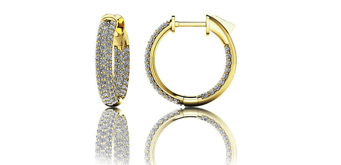 Zuri Hoop Earrings - Yellow Gold