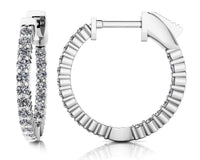 Dahlia Diamond Earrings - White Gold