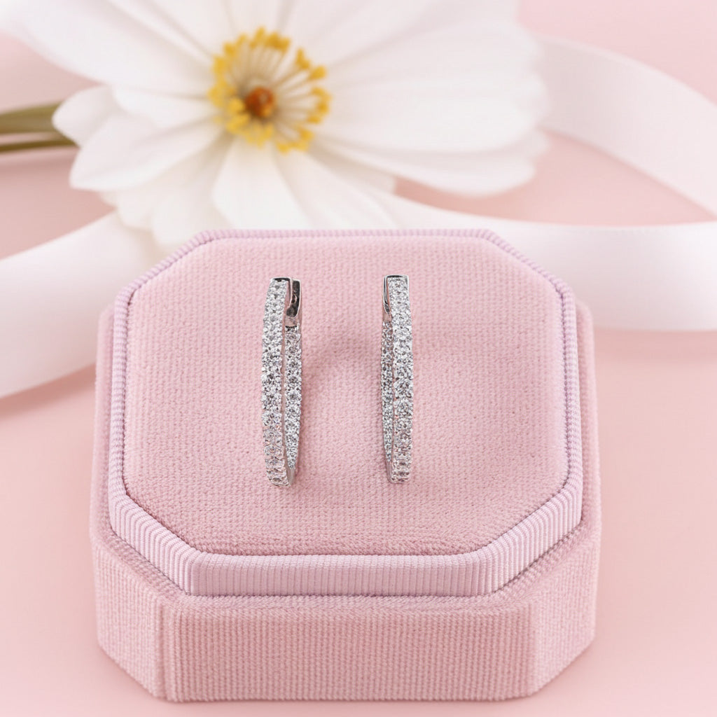 Aria Diamond Earrings - Lifestyle 1