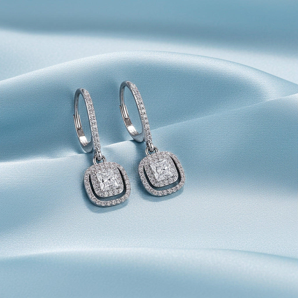 Talia Diamond Earrings - Lifestyle 1