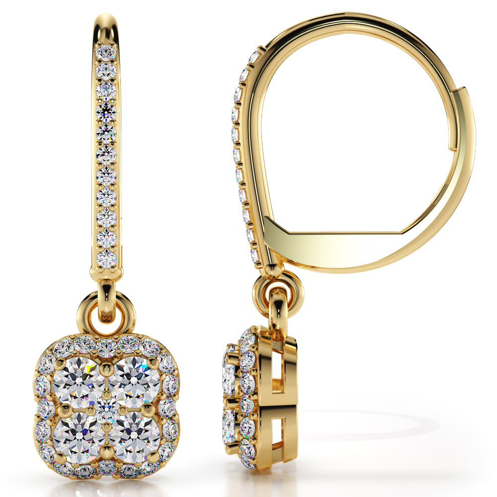 Elara Diamond Earrings - Yellow Gold