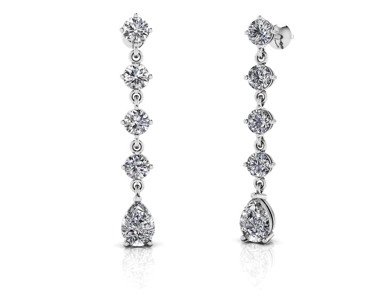 Isla Diamond Earrings - White Gold