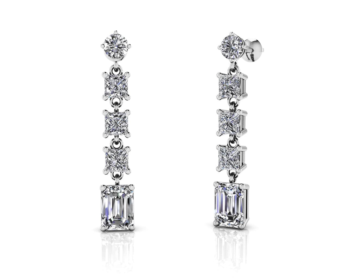 Kaia Diamond Earrings - White Gold