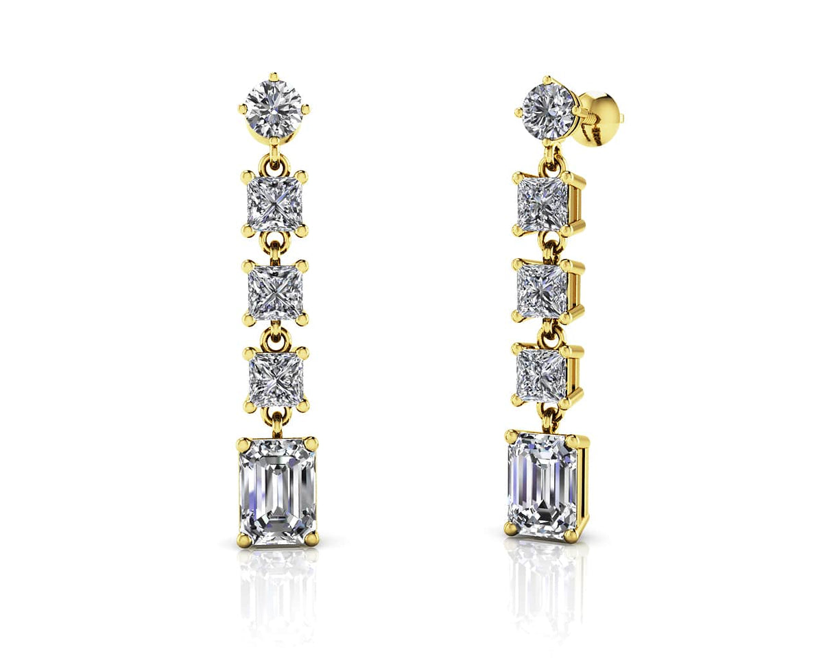 Kaia Diamond Earrings - Yellow Gold