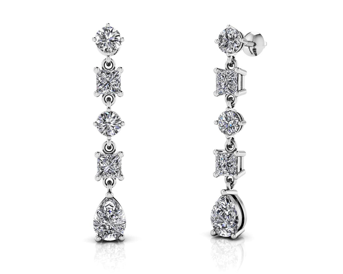 Talia Diamond Earrings - White Gold
