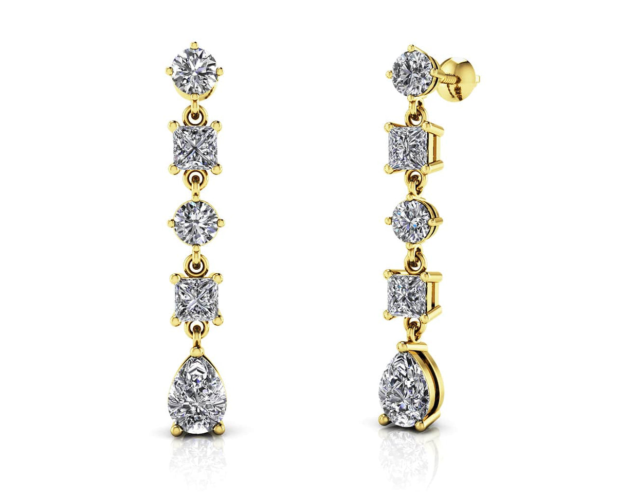 Talia Diamond Earrings - Yellow Gold