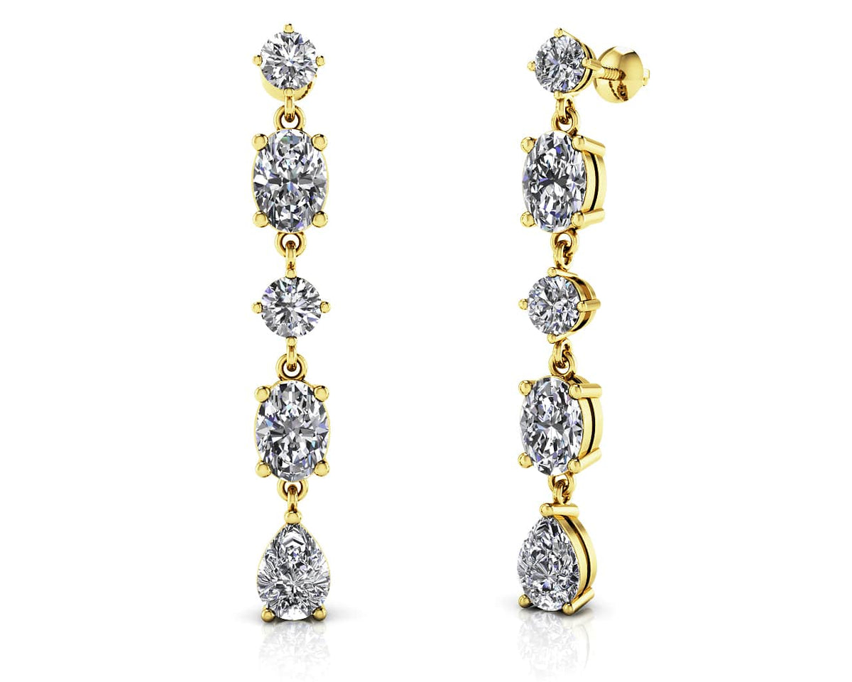 Vera Diamond Earrings - Yellow Gold