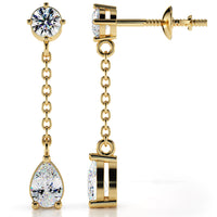 Amara Diamond Earrings - Yellow Gold
