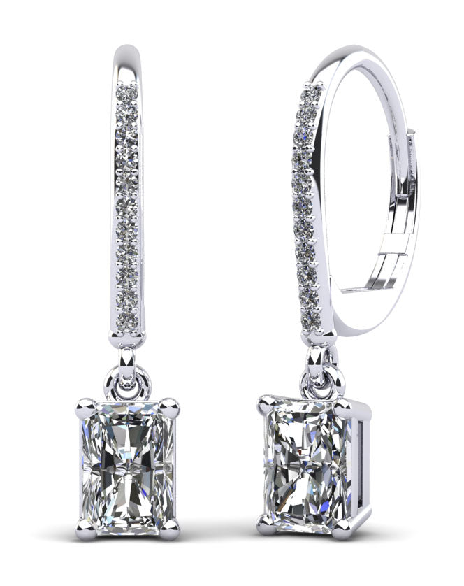 Dahlia Diamond Earrings - White Gold