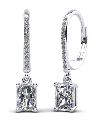 Dahlia Diamond Earrings - White Gold