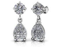 Ava Diamond Earrings - White Gold