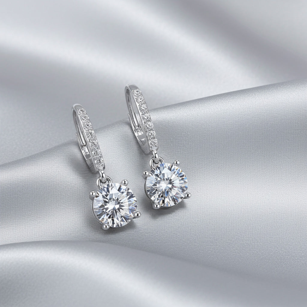 Dahlia Diamond Earrings - Lifestyle 1