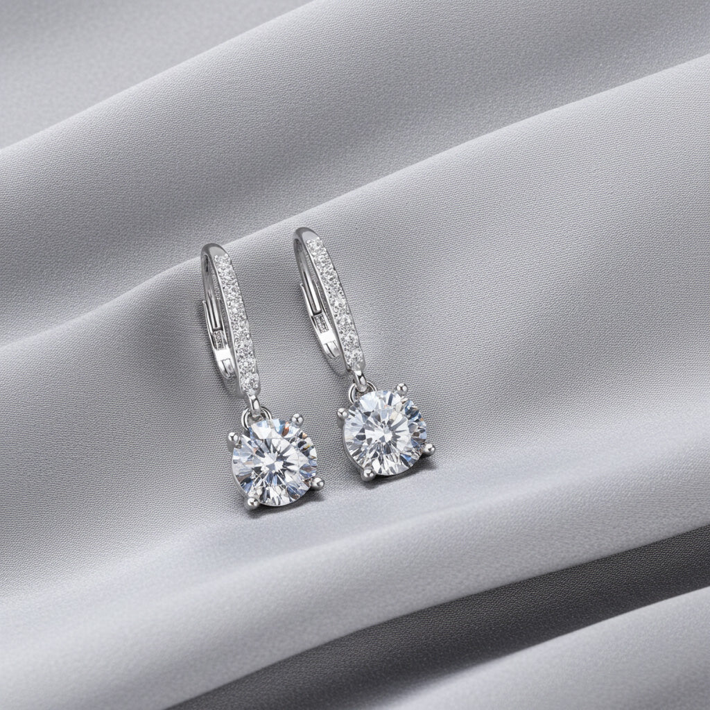 Dahlia Diamond Earrings - Lifestyle 2